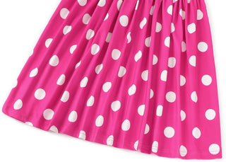 WonderBabe Girl Costume Polka Dots Tulle Tutu Dresses Princess Fancy Dress Up Halloween Birthday Party Dress with Ears Headband