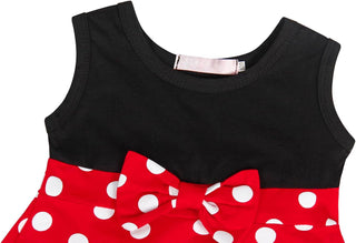 WonderBabe Girl Costume Polka Dots Tulle Tutu Dresses Princess Fancy Dress Up Halloween Birthday Party Dress with Ears Headband