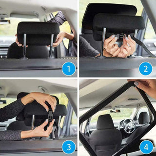 Car Backseat Safety Mirror, CharmCollection Peace of Mind to Keep An Eye on Baby in A Rear Facing Child Seat Premium Black Frame Car Rear View Baby Car Seat Mirror for Baby Back Seat Child Seats