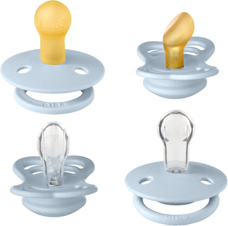 Bibs Pacifier Size 1 - Baby 0-6M (2pcs) - Ivory/Blush