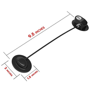 HavenHause Pack of 2 Refrigerator Fridge Lock - Child Safety Lock for Freezer, Cabinet, Drawers, Door - Black by