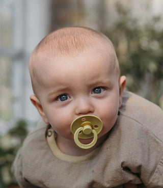 Bibs Pacifier Size 1 - Baby 0-6M (2pcs) - Ivory/Blush