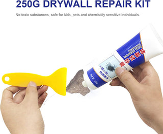 Staright 250g Drywall Repair Kit Wall Mending Agent Free Scraper Surface Repair Cream Instant Wall Plaster Repair Paste to Cover Holes Cracks Graffiti