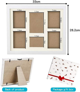 Womdee Baby Clay Handprint Footprint Kit Picture Frame, Perfect for Baby Gifts, Memory Photo Frame - Newborn Baby Keepsake Frames Plaster Kit Photo Frame
