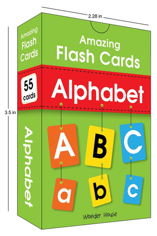 Amazing Flash Cards Alphabet: Early Development Of Preschool Toddler (55 Cards)