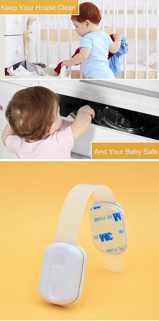 HavenHause Pack of 2 Refrigerator Fridge Lock - Child Safety Lock for Freezer, Cabinet, Drawers, Door - Black by