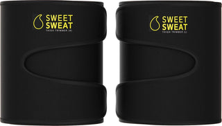 Sports Research Sweet Sweat Thigh Trimmers for Men & Women Increases Heat and Sweat Production to The Thigh Area Includes Mesh Carrying Bag (Medium, Yellow)