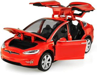 Diecast model cars tesla toy cars mode toy car with sound & light - Black