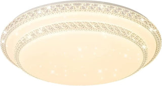 HUA QIANG WANG LED Flush Mount Ceiling Light,60W 3-Color Changeable Ceiling Lamp,Round Modern Ceiling Lighting Fixture for Living Room Dining Room Bedroom Kitchen Island(40cm)