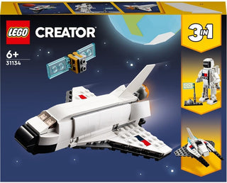 LEGO 31134 Creator 3 in 1 Space Shuttle Toy to Astronaut Figure to Spaceship, Building Toys for Kids, Boys, Girls Aged 6 and up, Creative Gift Idea