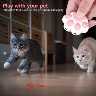 Mumoo Bear Cat Toys, Laser Pointer with 5 Adjustable Patterns, USB Recharge Laser, Long Range and 3 Modes Training Chaser Interactive Toy, Dog Laser Toy