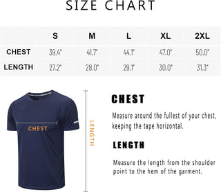 Gaiatiger 3 Pack Men T-Shirt Quick Dry Work Shirts Moisture Wicking Active Athletic Training Short Sleeve Tops
