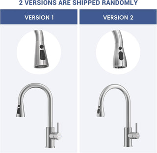 DAYONE Waterfall Kitchen Sink Tap with Pull Out Sprayer, Matte Black Kitchen Faucet Raindance 3 Modes, Modern Stainless Steel 1 Hole Sink Mixer, 360° Swivel & Single Handle, DAY-CR2546