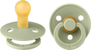 Bibs Pacifier Size 1 - Baby 0-6M (2pcs) - Ivory/Blush