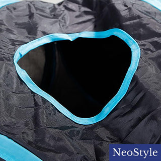 NeoStyle Cat Tunnel Tube,Cat Toys Interactive,Foldable Rabbit Tunnel,Multi-way Cat Tunnels,with Play Ball,for Indoor Cats, Puppy, Kitty, Kitten, Rabbit (2 Tunnel(Black))
