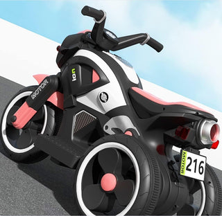 NTECH New Model Children Ride on Toy With Music Light 3 Wheels Rechargeable Battery Car Baby Motorbike 2-7year Boy & Girl Can Sit In Toy Car Scooter Kids Electric Motorcycle (Green)
