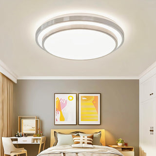 HUA QIANG WANG LED Flush Mount Ceiling Light,60W 3-Color Changeable Ceiling Lamp,Round Modern Ceiling Lighting Fixture for Living Room Dining Room Bedroom Kitchen Island(40cm)