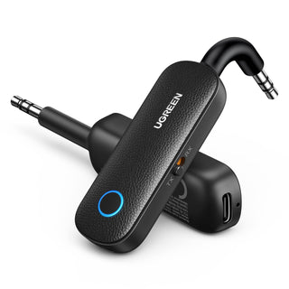 UGREEN Bluetooth Adapter Bluetooth 5.0 Transmitter, Receiver 2in1 Wireless 3.5mm Bluetooth Adapter Dual Devices Simultaneously Aux Bluetooth Audio Car Adapter For TV Car Home Stereo System Headphones