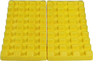Maxxhaul 70472 Solid Rubber Heavy Duty Black Wheel Chock 2-Pack, 8" X 4" X 6"