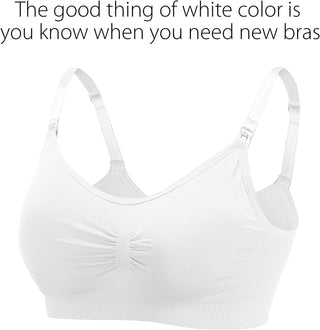 Dress Cici Nursing Bra, Full Coverage Maternity Bra, Comfortable Breastfeeding Sleep Bra 5-Pack (5 Pieces)