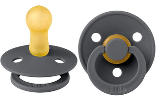 Bibs Pacifier Size 1 - Baby 0-6M (2pcs) - Ivory/Blush