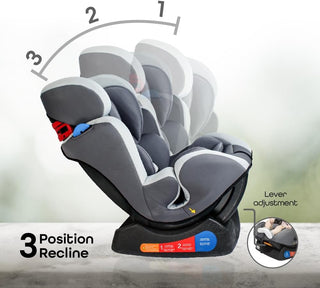 Moon Sumo Baby/Infant/Kids Travel Car Seat |Group 0-1-2| Rearward/Forward Facing| Reclining| Padded Seat| Suitable From Birth To 6 Years(Upto 25 Kg)- Violet Black
