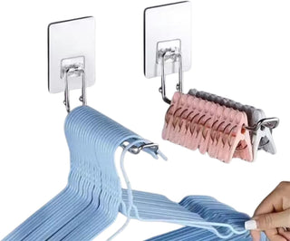 ZALCOON 6 PCS Mop Broom Holder Wall Mount - Mop Holder Self Adhesive Broom Hanger for Home Garage Garden Laundry Room Storage, Kitchen Tools Organizer