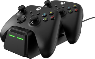 GameWill Dual Charging Dock with 2 x Rechargeable Battery Packs [EXTRA POWER 1200 mAh] for Xbox Series X and Series S (also compatible with Xbox One X/S) - Black- USB