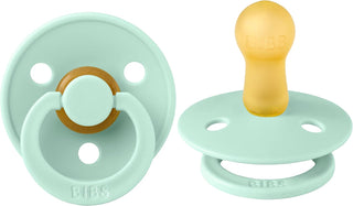 Bibs Pacifier Size 1 - Baby 0-6M (2pcs) - Ivory/Blush