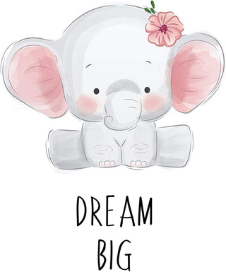 Znworld Baby Jungle Theme Nursery Decor Pictures, 6 Pack Cartoon Safari Animals Nursery Wall Art with Inspirational Quote for Baby Boys Girls Kids Bedroom Living Room Bathroom-Unframed