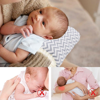 SANZEZ COOLive Cozy Cradle Pillow,Soft Cotton Nursing Pillow for Breastfeeding Support，Arm Pillow for Feeding Baby Travel Portable, MF2912