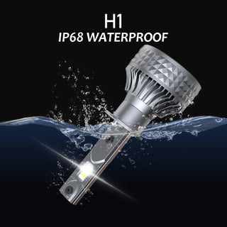 DZG H8 H9 H11 LED Headlight Bulbs 6500K Super Bright LED Bulb High Low Beam Halogen Replacement LED Headlights Conversion Kit, 2 Pack