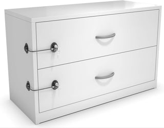 HavenHause Pack of 2 Refrigerator Fridge Lock - Child Safety Lock for Freezer, Cabinet, Drawers, Door - Black by