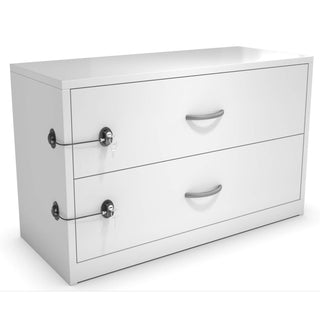 HavenHause Pack of 2 Refrigerator Fridge Lock - Child Safety Lock for Freezer, Cabinet, Drawers, Door - Black by