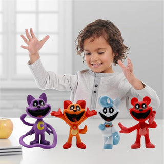 CGCHAONI 8PCS Smiling Critters Action Models - Collectible Models for Fans, Catnap Cartoon Monster Game Series Models, Ideal Birthday Cake Toppers (B-8PCS)