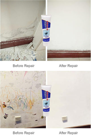 Staright 250g Drywall Repair Kit Wall Mending Agent Free Scraper Surface Repair Cream Instant Wall Plaster Repair Paste to Cover Holes Cracks Graffiti