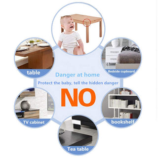 Gudui ‎SHOWAY Corner Guards (12 Pack) Clear Protectors | High Resistant Adhesive Gel Best Baby Proof Stop Child Head Injuries Tables, Furniture & Sharp Corners Proofing (L-Shaped).