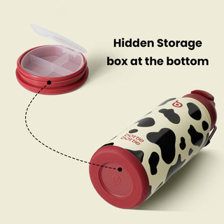 bottlebottle BOTTLE BOTTLE 32oz Insulated Water Bottle Stainless Steel Sport Water Bottle with Straw Dual-use Lid Design for Gym with Pill Box (green)