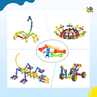 Roselyn Building & Construction Toys | 170-Pieces, Learning & Education Toys, Building Blocks, Fun STEM Engineering Kids toys