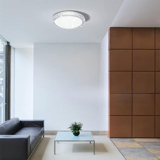 HUA QIANG WANG LED Flush Mount Ceiling Light,60W 3-Color Changeable Ceiling Lamp,Round Modern Ceiling Lighting Fixture for Living Room Dining Room Bedroom Kitchen Island(40cm)