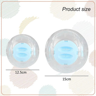 NeoStyle Hamster Exercise Ball, Transparent Hamster Sports Ball Running Hamster Wheel, Hamster Cage Accessories Guinea Pig Running Ball Toy (L (15cm), Pink)