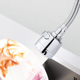 ECVV 360 Degree Rotating Kitchen Faucet Sprayer, Double Mode Water Saving Aerator Adapter, Bathroom Extender Sink Tap Spray Head, Anti Splash Filter Nozzle, 22mm/24mm