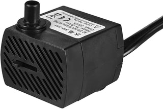 Eacam 350L/H 5W Submersible Water Pump with 4 LED Light Ultra Quiet for Pond Aquarium Fish Tank Tabletop Fountain Hydroponics 4.9ft (1.5m) Power Cord- Black