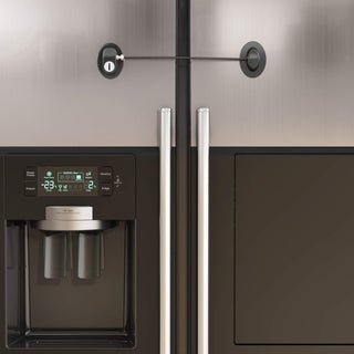 HavenHause Pack of 2 Refrigerator Fridge Lock - Child Safety Lock for Freezer, Cabinet, Drawers, Door - Black by