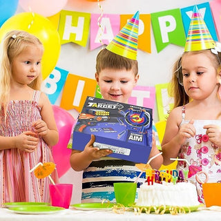 UKR Electronic Shooting Target Toys for 5 6 7 8 9 10+ Years Old Boys, Round Digital Scoring Game with 2 Foam Dart Blaster