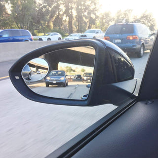 Ampper Blind Spot, 2" Round HD Glass Convex Rear View Mirror | Car | Pack of 2