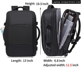 BANGE Travel Backpack,Flight Approved Carry On Backpack for International Travel Bag, Water Resistant Durable 17-inch Laptop Backpacks,Large Daypack Business Weekender Luggage Backpack for Men Women…