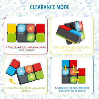 Masroo Electronic Handheld Game | Flip, Slide, and Match the Colors to Beat the Clock - 4 Game Modes - Multiplayer Fun,Super Addictive Fun Game for All Ages Challenging Level of Fun Flip Side