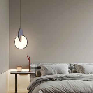 YT YATAI LIGHTING Modern Black LED Pendant Light, Minimalist Small Single Mini Pendant Light for Kitchen Island, Bedroom, Bedside, Adjustable 3 Color Light