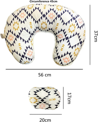 Nyganmelloz Nursing-Breast Feeding Baby Pillow,Newborn Infant support Cushion Nursing Maternity Breastfeeding Pillows U Shape Pillow Head Pillows - Washable Bamboo Cotton Pillowcase